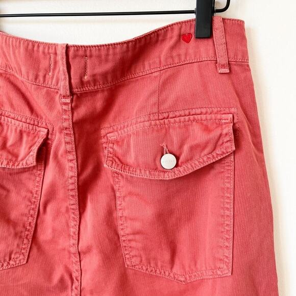 Sundry Croft Crop Pants Size 29 Deep Pockets Pink / Terra Cotta Cotton - Picture 5 of 10